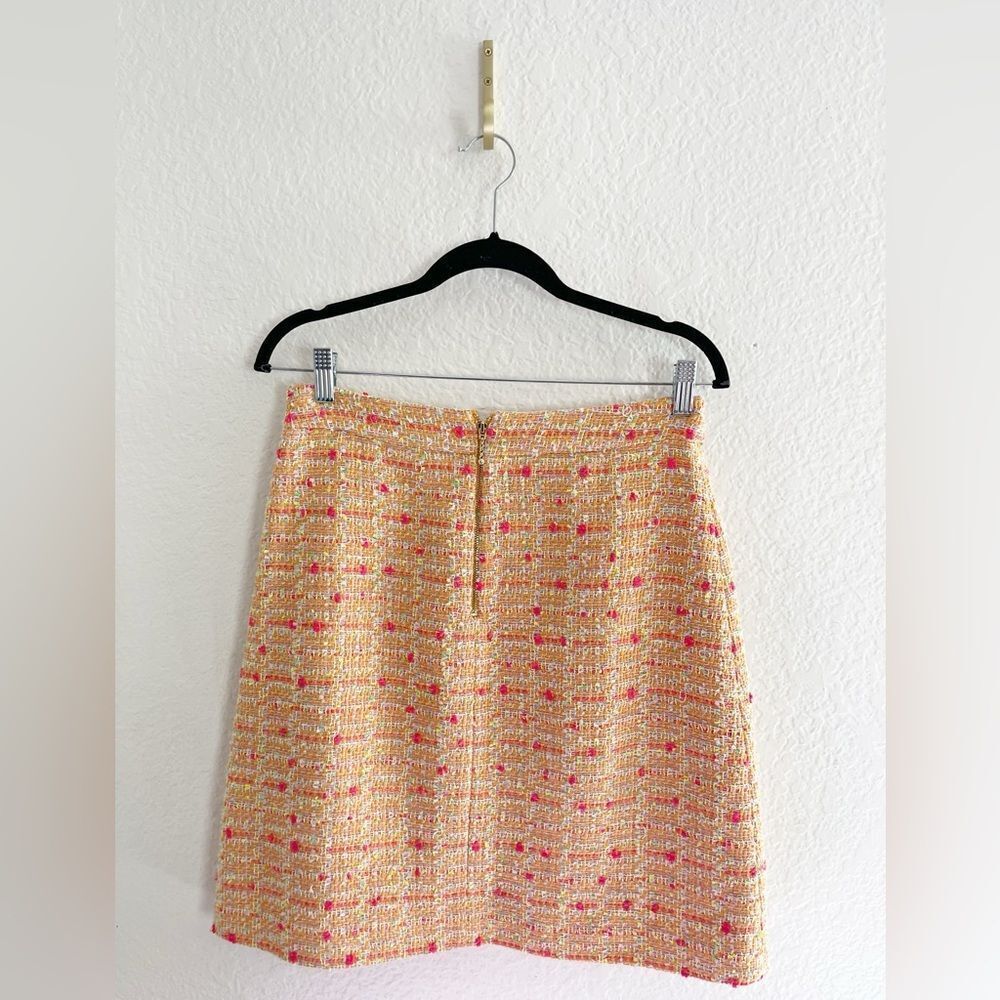 Kate Spade New York A line Pink and cream tweed skirt. 4 - Picture 4 of 8